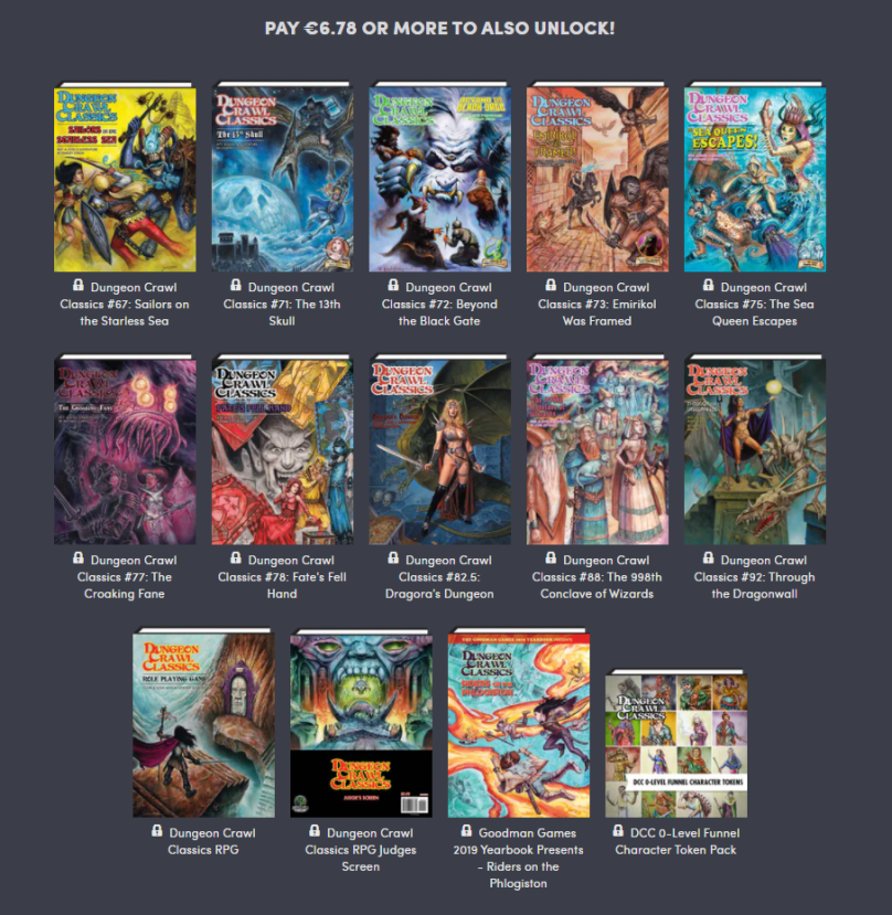 Humble Bundle – Dungeon Crawl Classics & Black Library – The Kind GM