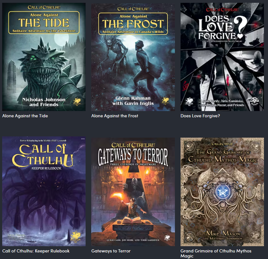 Humble Book Bundle – Call of Cthulhu – The Kind GM