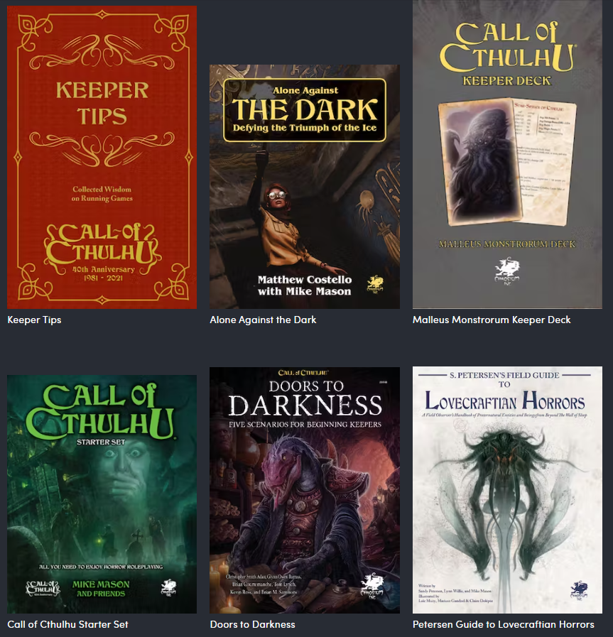 Humble Book Bundle – Call of Cthulhu – The Kind GM
