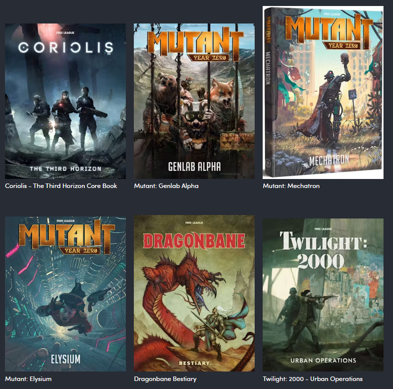 Humble Book Bundle – Free League RPG Mega Bundle – The Kind GM