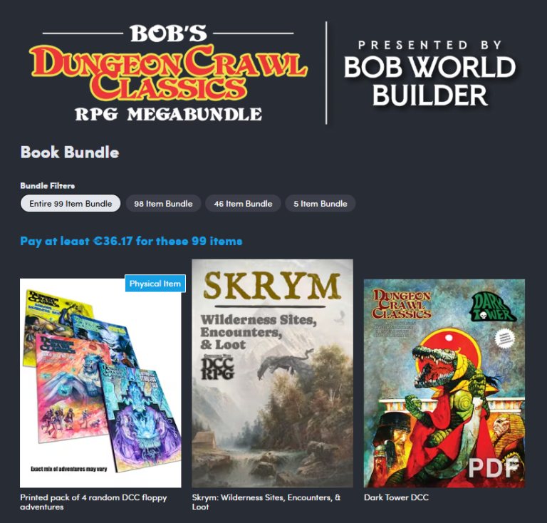 Humble Book Bundle – Bob’s Dungeon Crawl Classics RPG Megabundle – The ...